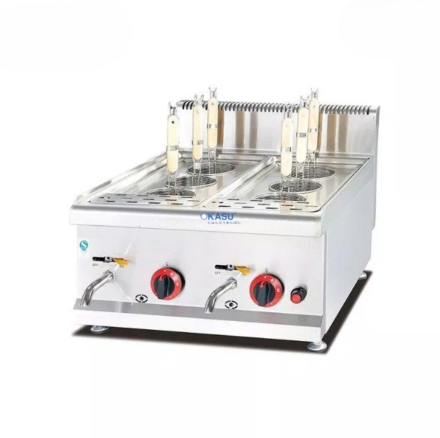Nồi nấu mì bằng gas 6 rổ để bàn Kolner GH-588