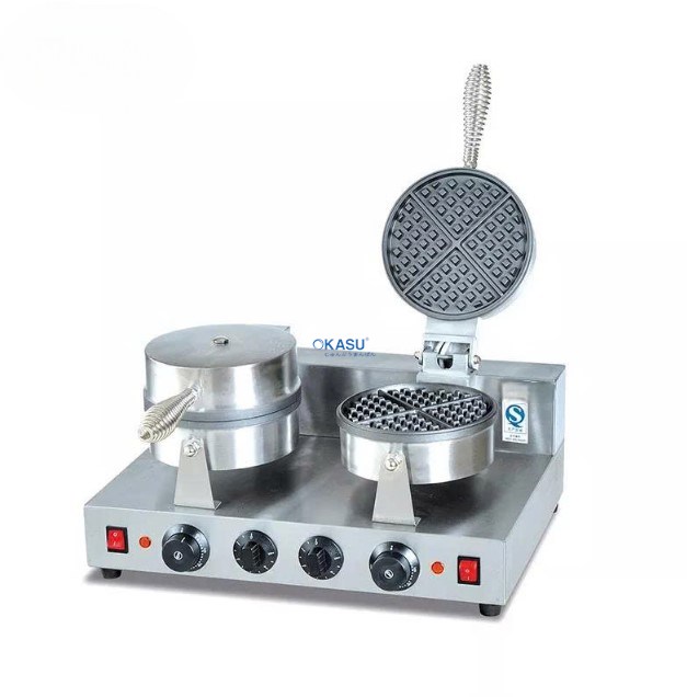 Máy làm bánh waffle hai đầu Kolner UWB-2