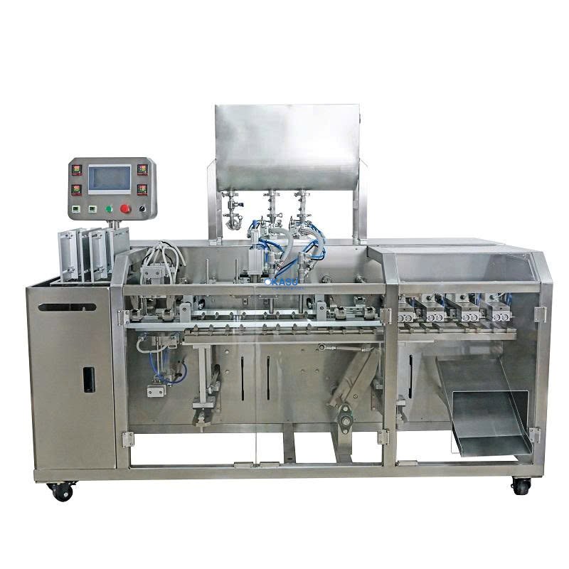 Máy đóng gói túi sẵn dùng cho chất lỏng 2 vòi chiết Kolner KN-130 (10-100 gram)
