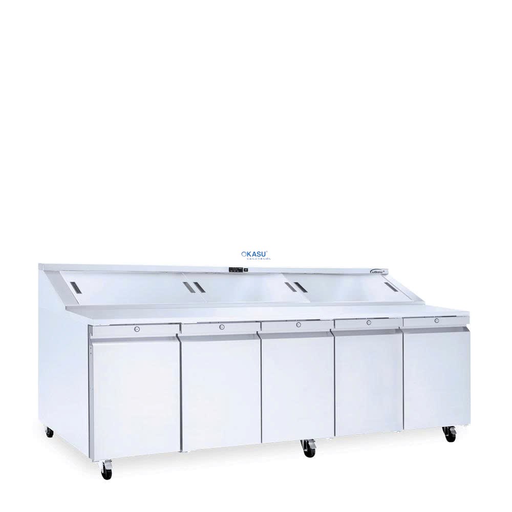 Bàn mát chuẩn bị thực phẩm 5 cửa Williams Onyx CPC5(J)