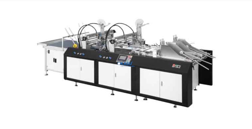 Máy dán băng keo 2 mặt hộp giấy DT 850/1200 tự động
