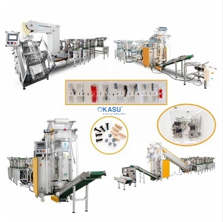 Dây chuyền đóng gói với hai bộ đếm và bộ nạp rung YUPA-420C