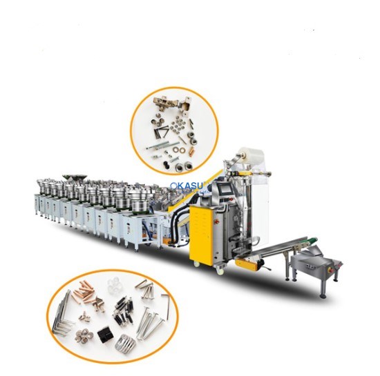 Máy đóng gói với 10 khay nạp rung YUPA-420C