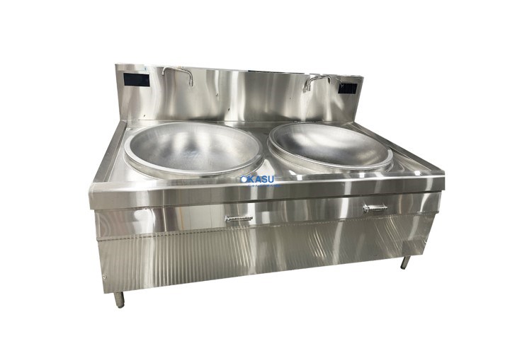 BẾP TỪ ĐÔI CHẢO LÕM LIỀN 15KW OKASU OKS-152LL