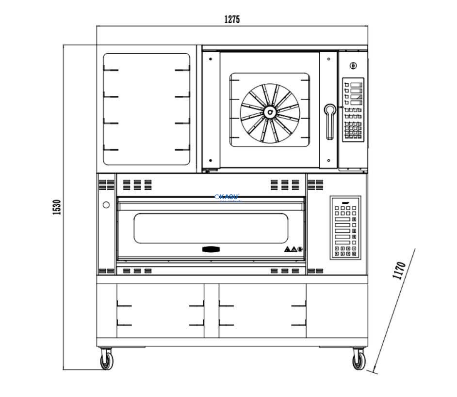 Lò nướng kết hợp Bresso HBDO-2015