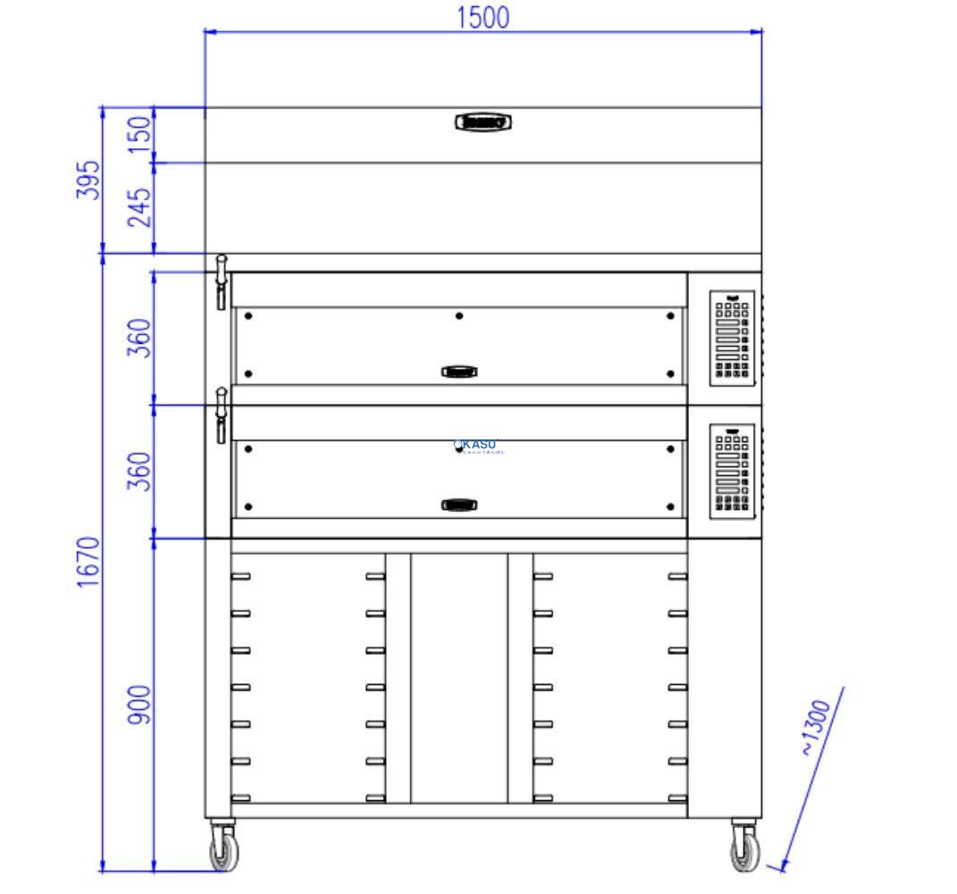 Lò nướng bánh Bresso HBWO-3002-ZS2