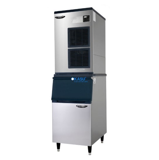 Máy làm đá bán nguyệt Lassele LMI-650A + Thùng đá LB-300S