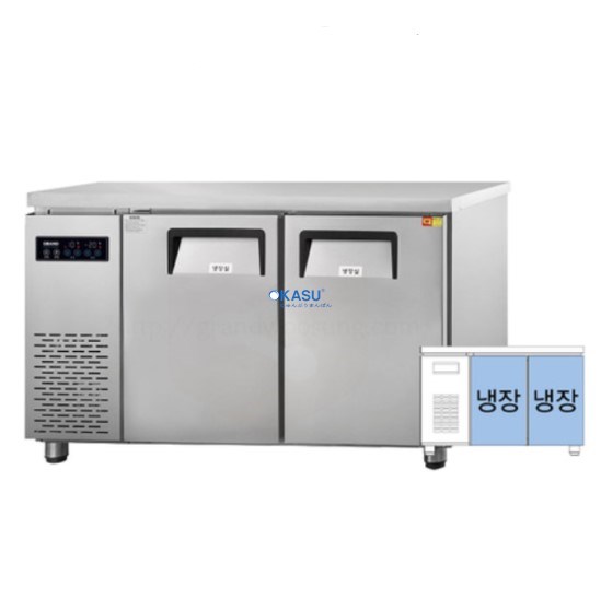 Bàn mát 2 cánh inox 1m2 Grand Woosung GWFM-120RTC