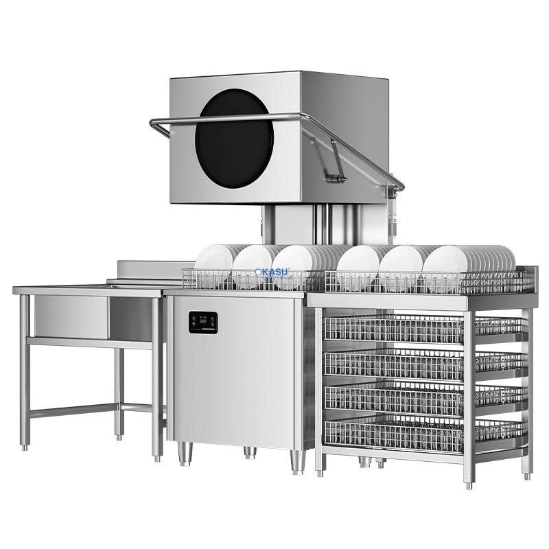 Máy rửa chén công nghiệp kiểu nâng nắp CHINENG CN-8038-FM-JD