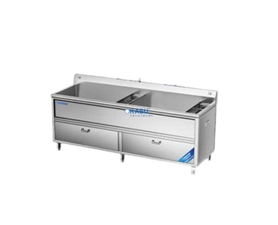 Máy rửa rau củ khử khuẩn 2 bồn 2m CHINENG CN-YSJK-QXS2020