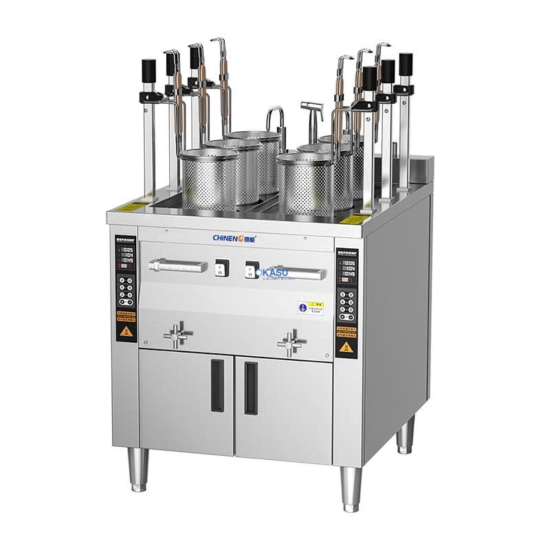 Máy luộc mì tự động gia nhiệt gas CHINENG CN-8024-XKRQ-JZML-6T-18