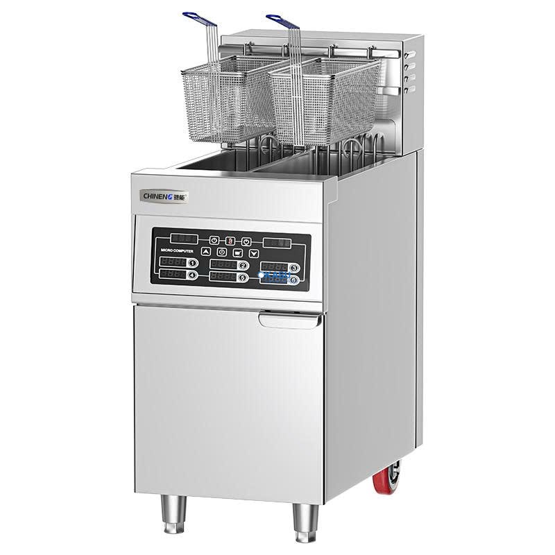 Bếp chiên nhúng 2 giỏ 2 ngăn dầu CHINENG CN-YDE-IDZL-18/380-2C-JJ