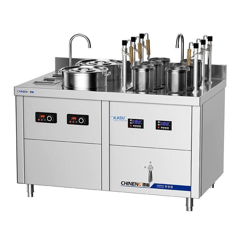 Bếp nấu mì kết hợp đa năng công nghiệp CHINENG CN-8125-DCZMZH-632T