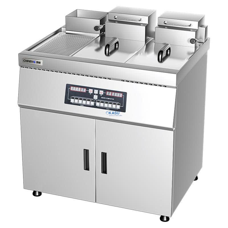 Bếp chiên xiên que 2 ngăn CHINENG CN-YDE-IDZL-7-2C-KF