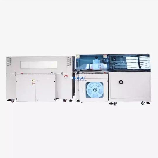 Máy đóng gói tự động dán cạnh bằng điện BSF-5545LD+BS-5030X
