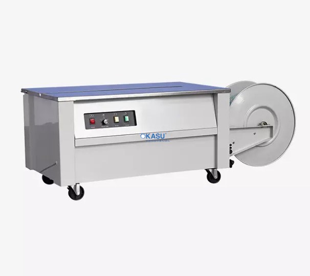 Máy đai thùng carton bán tự động Hualian KZB-II (sử dụng dây đai PP)