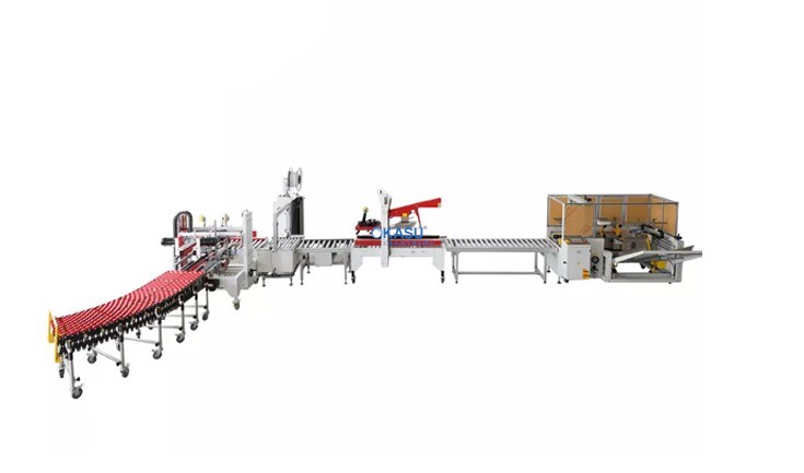 Dây chuyền dựng hộp, dán keo hộp carton hoàn toàn tự động YUPA
