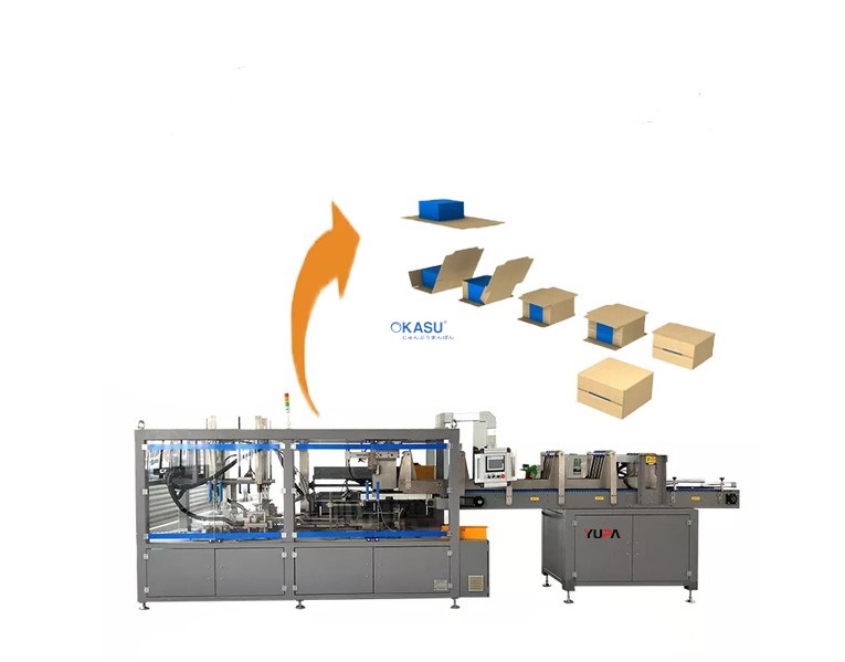 Máy đóng gói thùng carton, bánh kẹo sữa tự động YUPA-4012