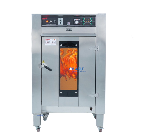 Lò quay gà vịt công nghiệp dùng gas OKASU KN-E1212