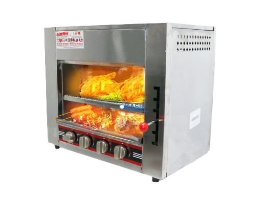 Lò nướng Salamander 4 họng gas OKASU NS-LN4G