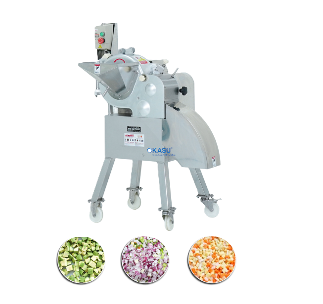 Máy thái hành lá củ quả hạt lựu OKASU MG-569