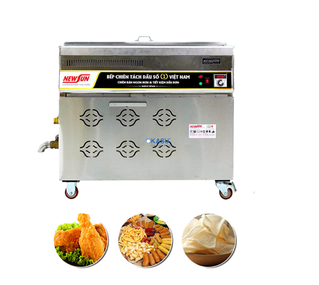 Bếp chiên tách dầu 50 lít OKASU NS-BC-50L/TC/Đ/VN