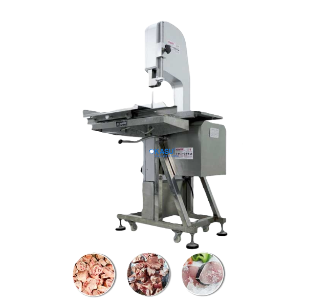 Máy cưa thịt đông lạnh vỏ nhôm OKASU J350 