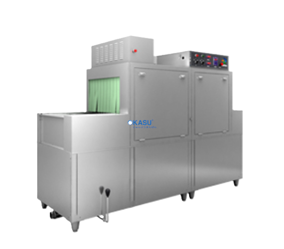 Máy rửa bát băng chuyền kết hợp giá kệ Dolphin DS-2G