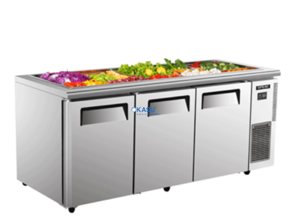 Bàn mát Salad 3 cánh 1m8 Skipio SSR18-3