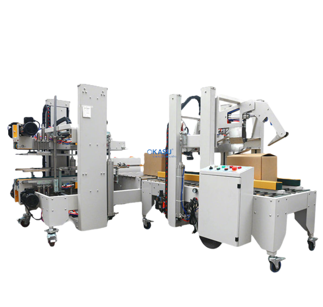 Máy dán băng keo thùng carton tự động GPI-50+GPH-50 