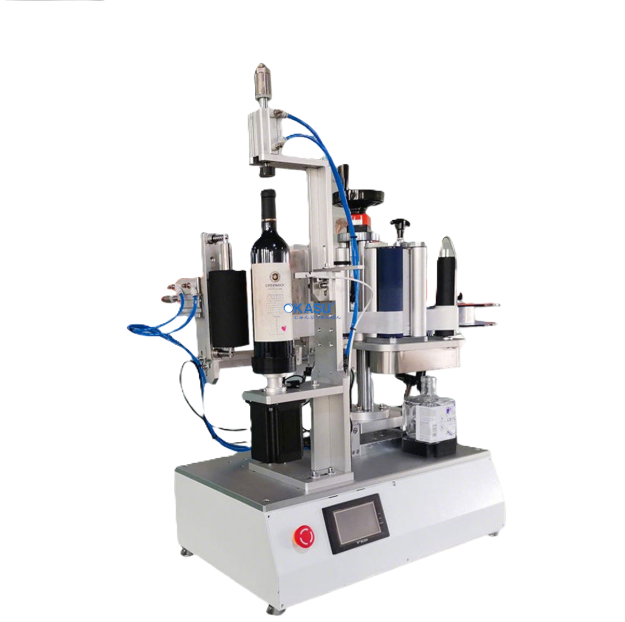 Máy dán nhãn chai rượu bán tự động JFD