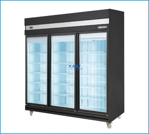 Tủ mát 3 cánh kính Berjaya 3D/DC-BBH-1 màu đen