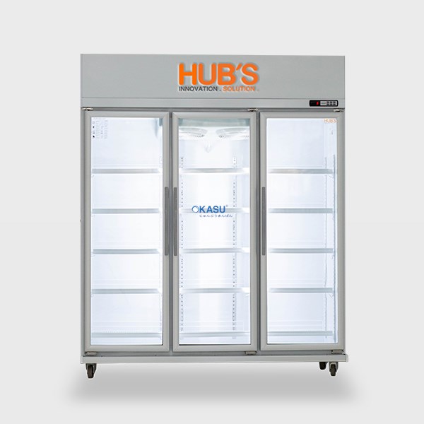 Tủ mát 3 cánh kính HUB’S HUBS-3LS