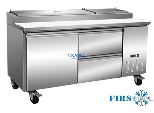 Bàn salad có nắp 1 cánh 2 ngăn Firscool HC-P67-2D