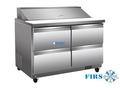 Bàn salad có nắp 4 ngăn Firscool HC-S48-4D