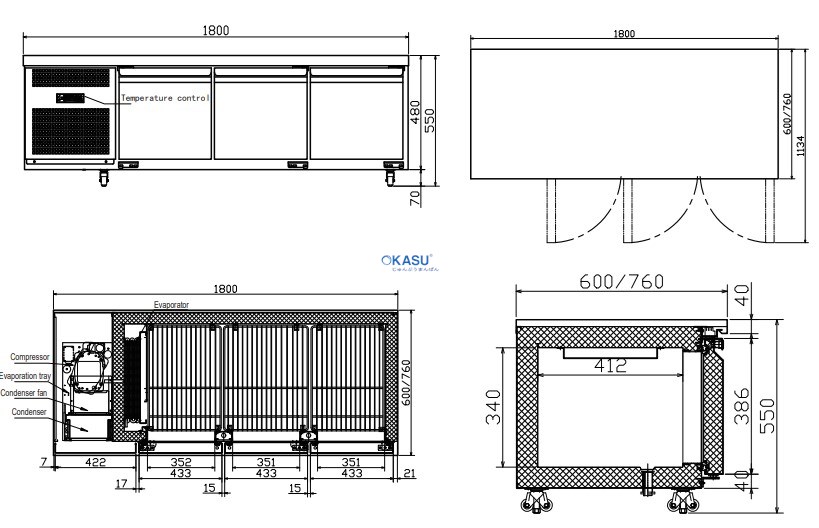 Bàn mát Hisakage CL-180 - ảnh 1