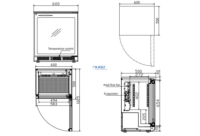 Tủ mát mini Hisakage BC-60 - ảnh 1