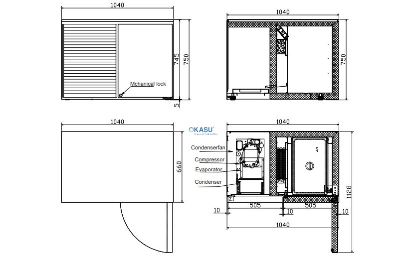 Bàn mát Hisakage BH-104R - ảnh 1