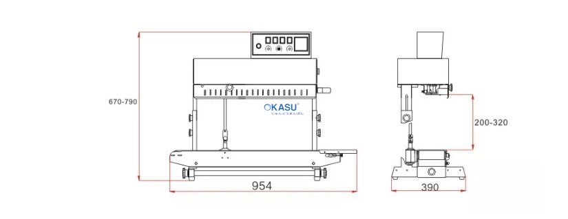 Máy hàn miệng túi nhiệt liên tục FRM-980II - ảnh 2