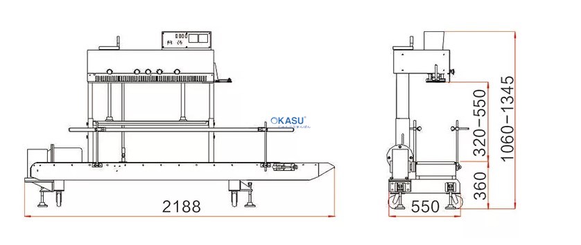 Máy hàn miệng túi nhiệt ngang tự động FRM-1370AL/M - ảnh 2