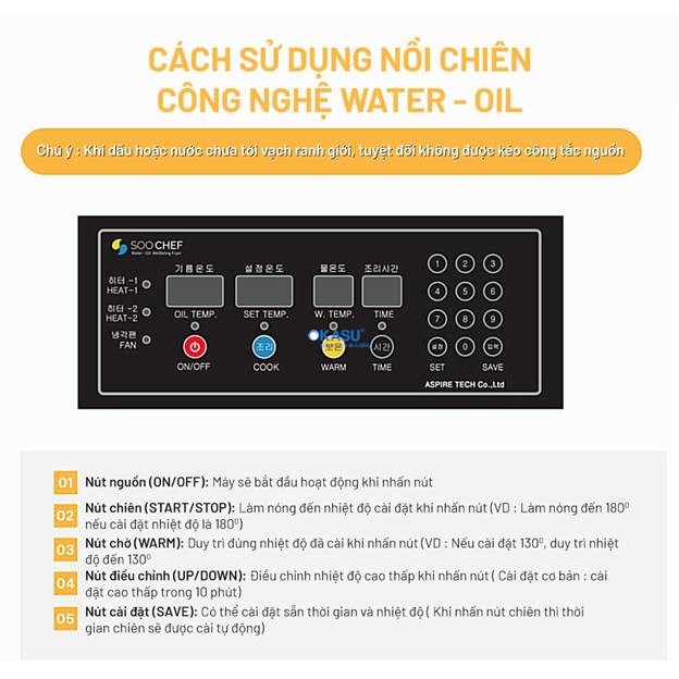 Nồi Chiên Công Nghiệp Công Nghệ Dầu Nước Soochef AHL-3500 - ảnh 5