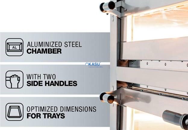 Lò nướng bánh Pizza dùng điện Prismafood MAIOR LE TRAYS 66L - ảnh 2