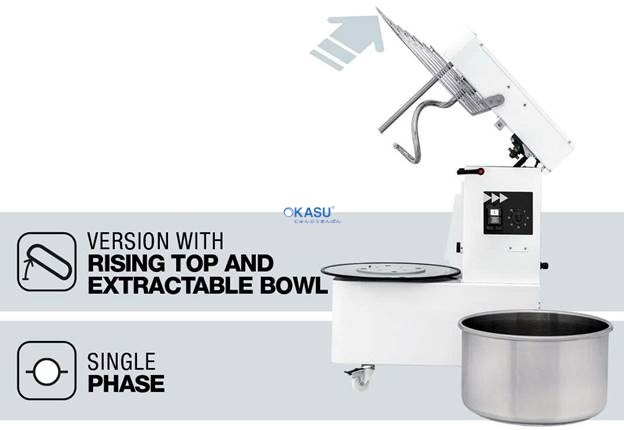 Máy trộn bột xoắn ốc Prismafood IMR 15 - ảnh 5