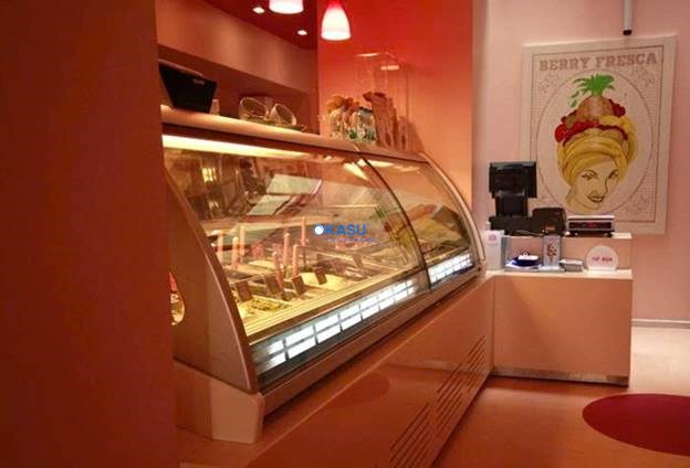 Tủ trưng bày kem gelato Troy - ảnh 6