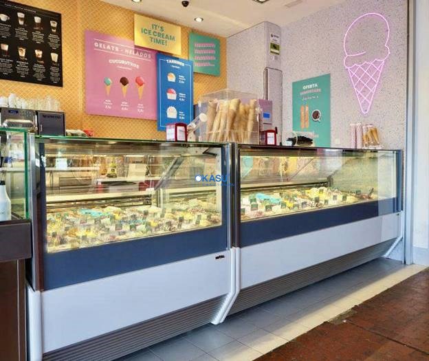 Tủ trưng bày kem gelato Smyrna New - ảnh 5