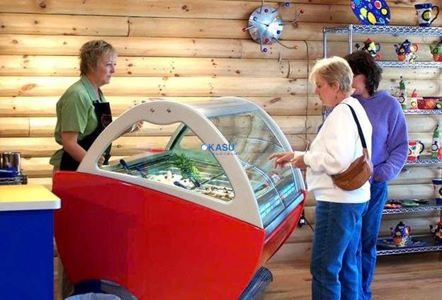 Tủ trưng bày kem gelato Troy - ảnh 4