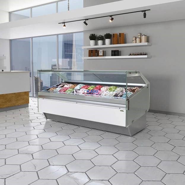 Tủ trưng bày kem gelato MX Flat - ảnh 1