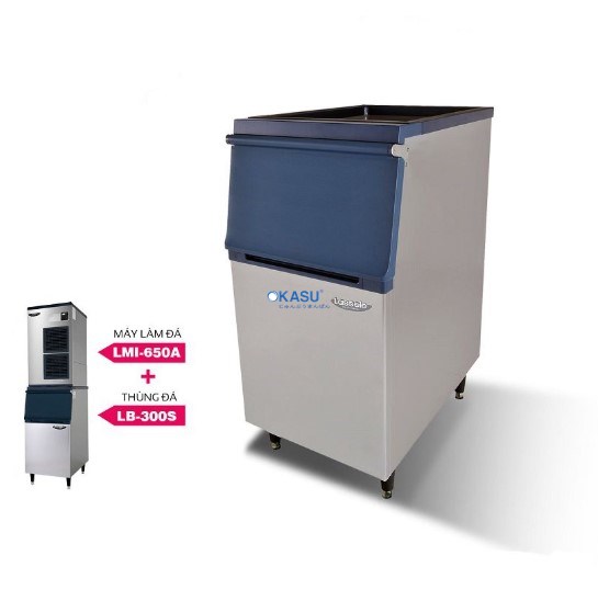 Máy làm đá bán nguyệt Lassele LMI-650A + Thùng đá LB-300S - ảnh 4