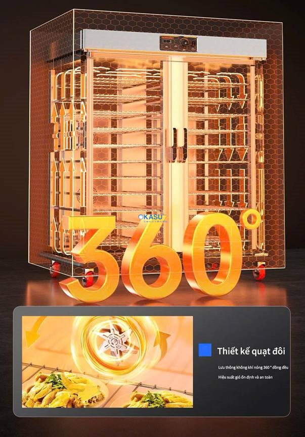 Tủ hâm nóng và giữ nhiệt thức ăn di động CHINENG - ảnh 2