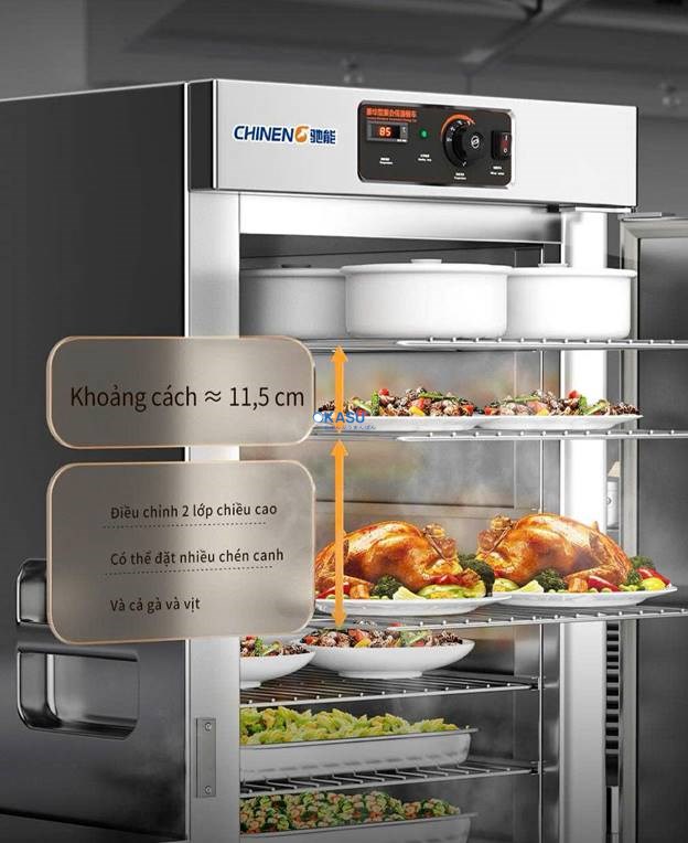 Tủ hâm nóng và giữ nhiệt thức ăn di động CHINENG - ảnh 4